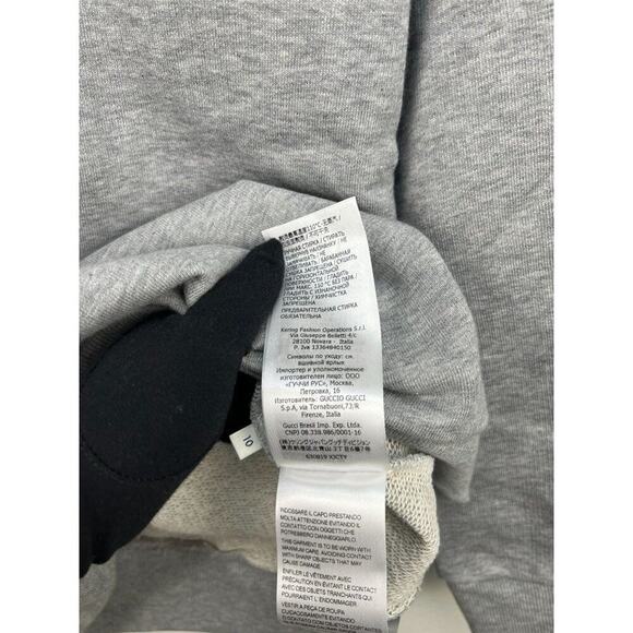 NWT Gucci Kids Hoodie punk print logo in grey size 10 - Picture 12 of 12